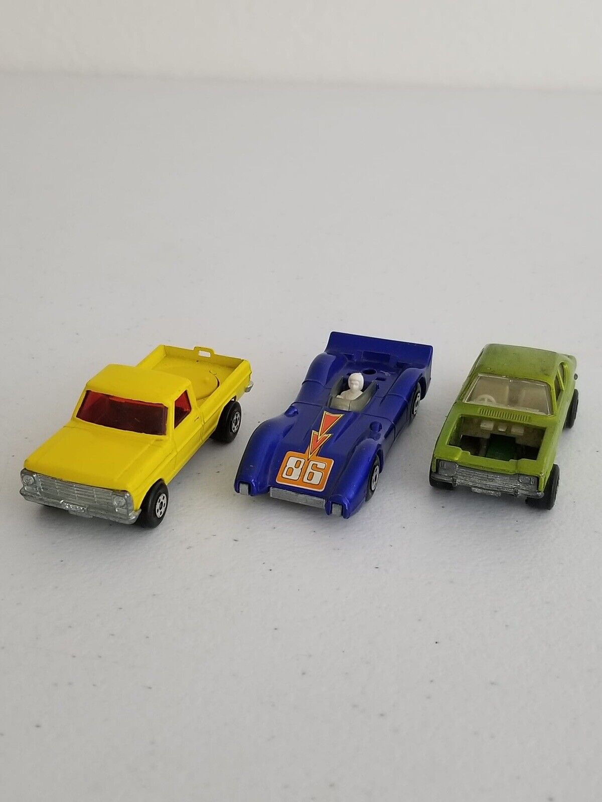 Vintage Matchbox Lesney Rolamatics Lot of 3 - Wild Life Truck, Hot Rocker, Blue Shark (1970s Collectibles) - TreasuTiques