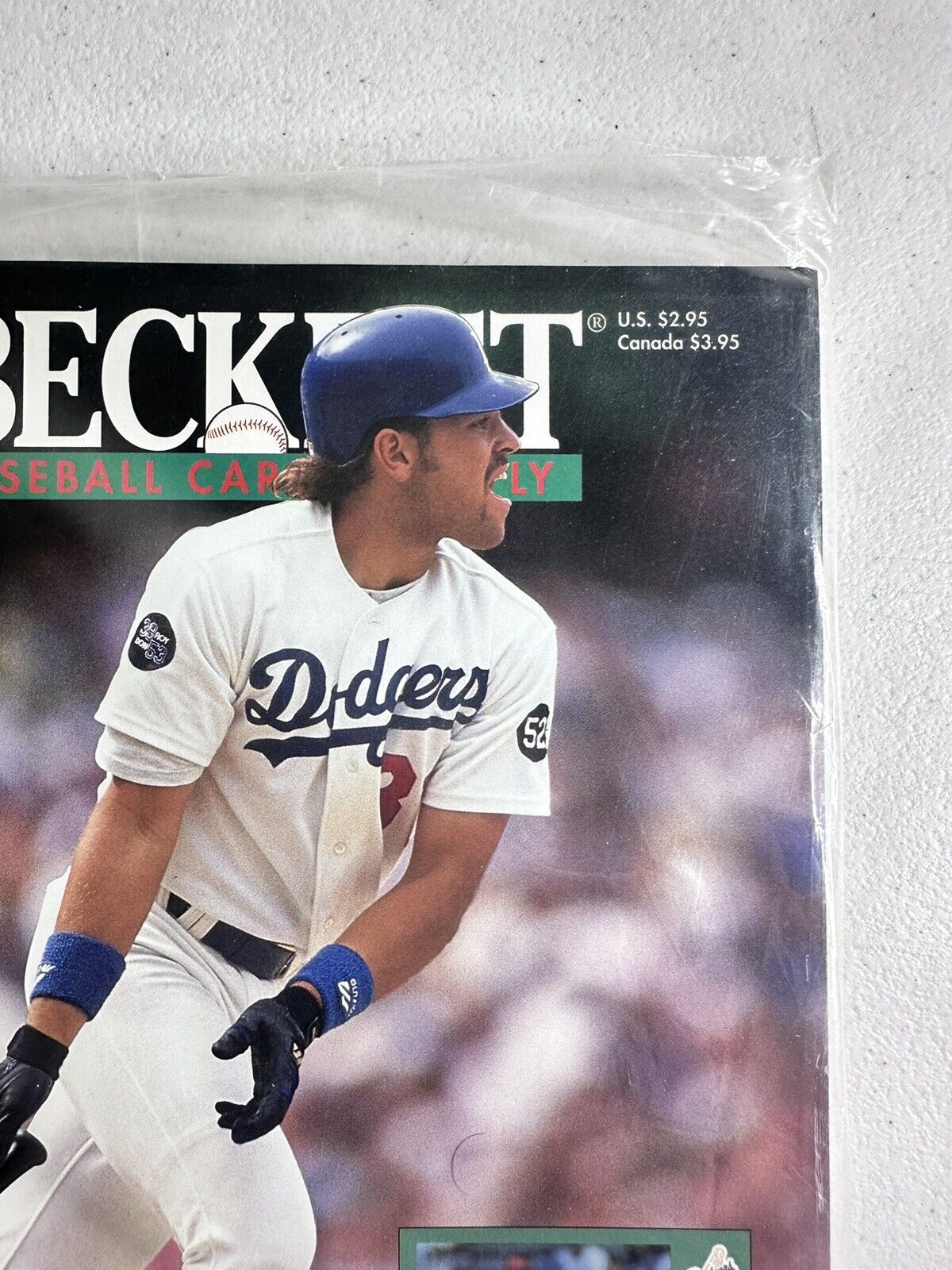 Sealed New Beckett Baseball Magazine - Mike Piazza December 1993 Dodgers Issue - Collectible Sports Memorabilia - TreasuTiques