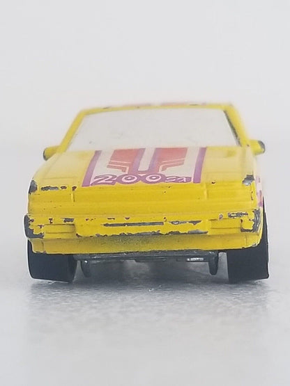 Vintage 1986 Hot Wheels Flip Outs Nissan 200SX Flippin’ Frenzy Yellow Collectible - TreasuTiques