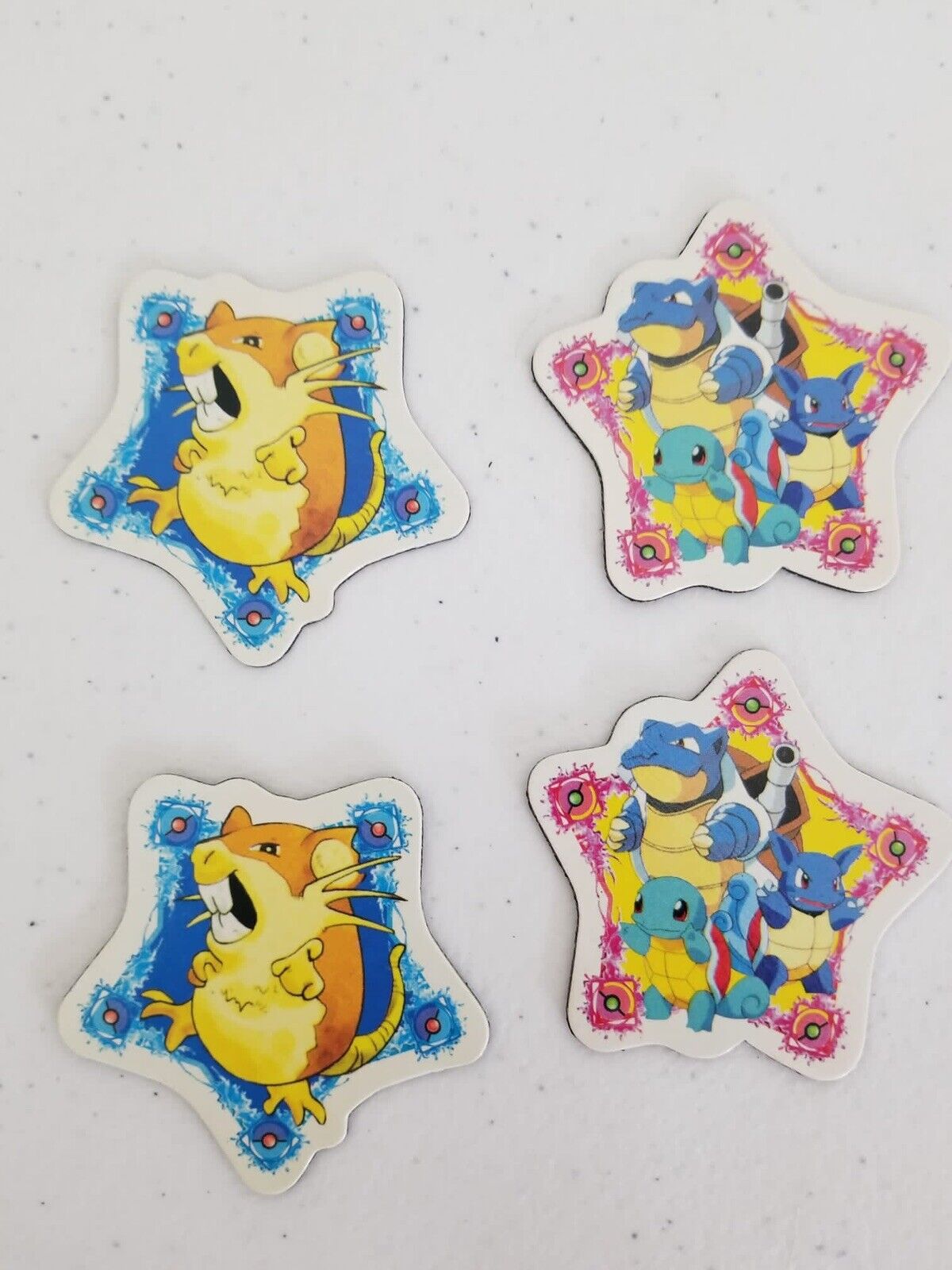 Rare Vintage 1990s Pokemon Magnets - First Generation Collectibles – Set of 24 Featuring Squirtle, Blastoise, and More – 2x2" - TreasuTiques