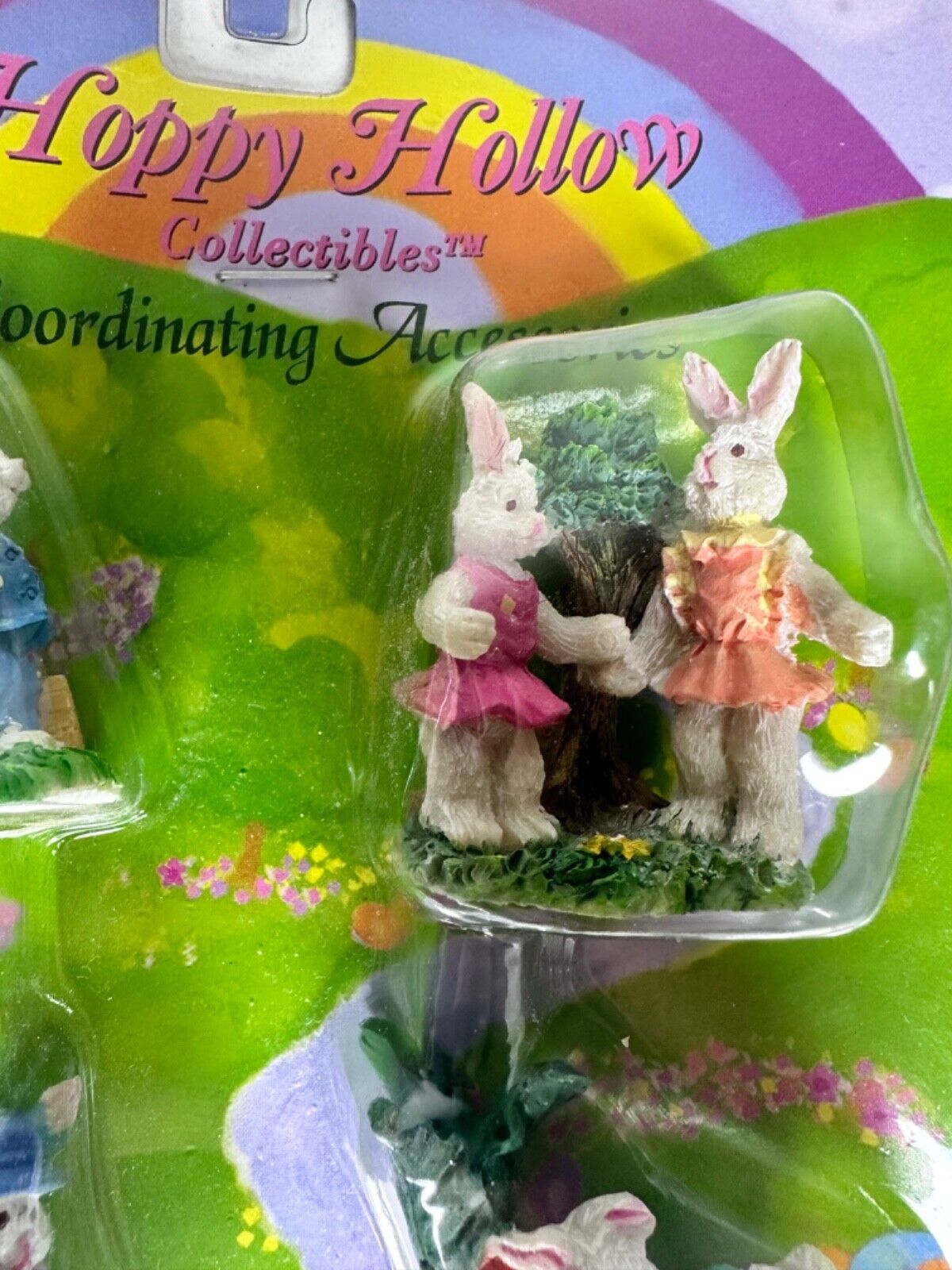 Easter Bunny Garden Decorations - Hoppy Hollow Collectible Figurines Set - TreasuTiques