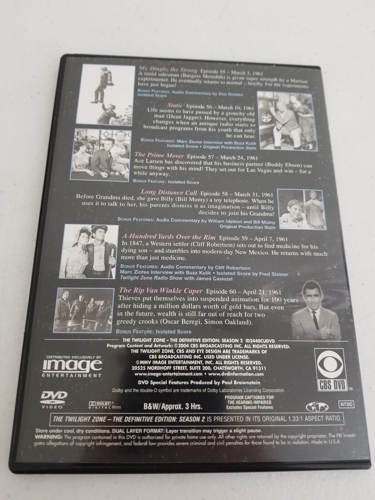 The Twilight Zone Definitive Edition Complete Season 2 Box Set - 5 DVD Collection - TreasuTiques