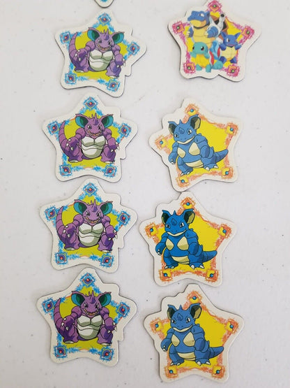 Rare Vintage 1990s Pokemon Magnets - First Generation Collectibles – Set of 24 Featuring Squirtle, Blastoise, and More – 2x2" - TreasuTiques