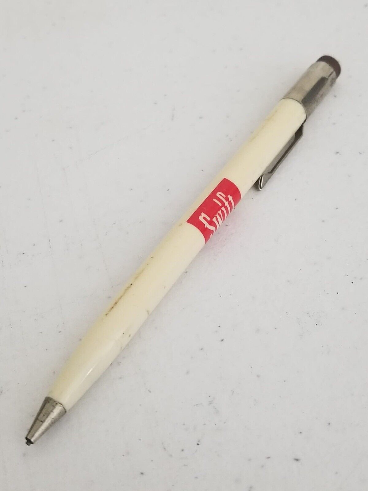 Vintage Scripto Atlanta USA Mechanical Pencil - Advertises Swift Cream Milk Butter Eggs Poultry - Collectible - TreasuTiques