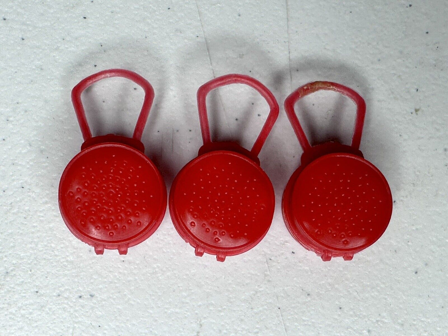 Vintage 1960's Barbie CLONE Fashion Pill Purse Set, Red Round Hong Kong Retro - TreasuTiques