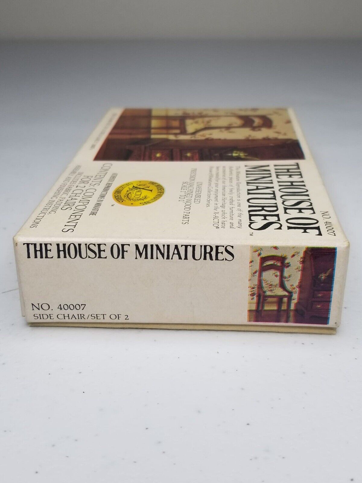 New in Box 1977 House of Miniatures Chair Components X-Acto Kit 40007 - Vintage Dollhouse Furniture - TreasuTiques