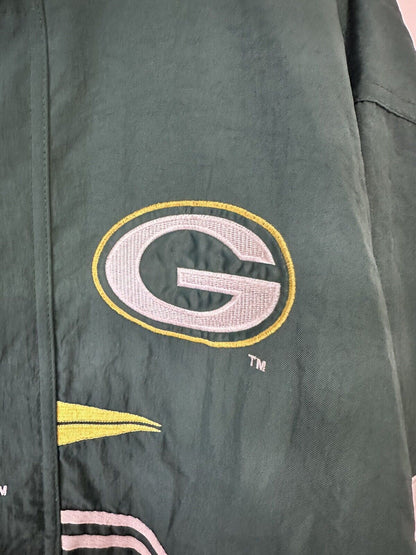 Vintage 1990s Green Bay Packers NFL Pro Line Puffer Jacket - XL Authentic Team Gear - TreasuTiques