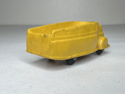 Rare 1930s Sun Rubber Co. Yellow Streamlined Delivery Truck - Vintage Collectible Toy - TreasuTiques