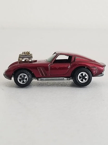 Vintage 1970 Johnny Lightning Topper Frantic Ferrari in Red - Collectible Toy Car - TreasuTiques