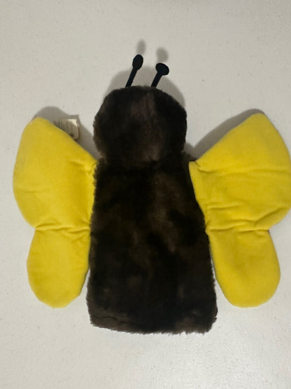 Rare New Vintage 1982 R. Dakin & Co Butterfly Moth Hand Puppet 11" Plush – Collectible Gem - TreasuTiques