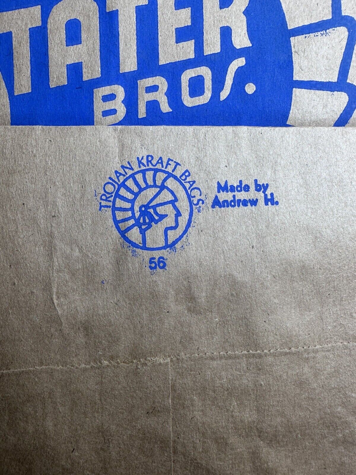 Vintage 1960s Stater Bros Grocery Store Paper Shopping Bags - Collectible Memorabilia - TreasuTiques
