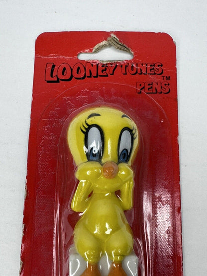 Vintage 1985 Looney Tunes Tweety Bird Pen - Sealed Warner Bros Collectible, Rare Find - TreasuTiques