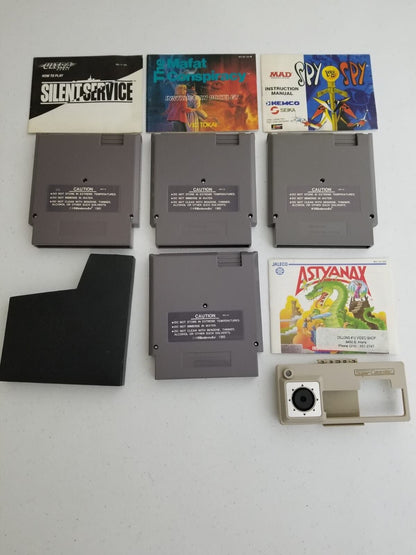 Vintage Nintendo NES Game Lot - Astyanax, Mafat Conspiracy & More - With Manuals & Astyanax Black Pouch - TreasuTiques