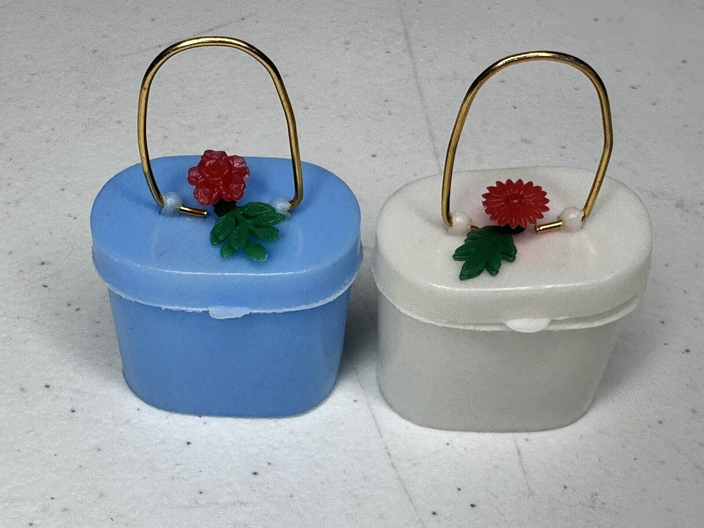 Vintage Fuller Brush Dealer Sample Box - Floral Accent Blue Collectible - TreasuTiques