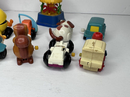 Vintage Tomy & Durham Wind-Up Toys Collection - Includes Pac-Man, Mickey Mouse, and More - Rare Nostalgic Lot from the 1970s - TreasuTiques