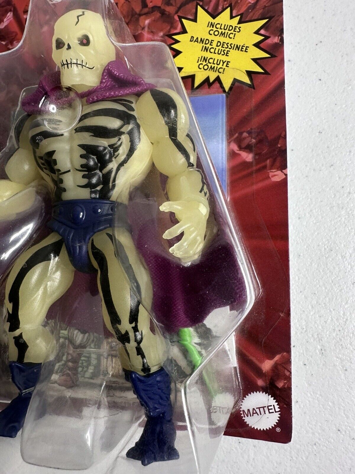 Masters of the Universe 2020 Scare Glow Origins - Rare Europe Variant Unpunched - TreasuTiques