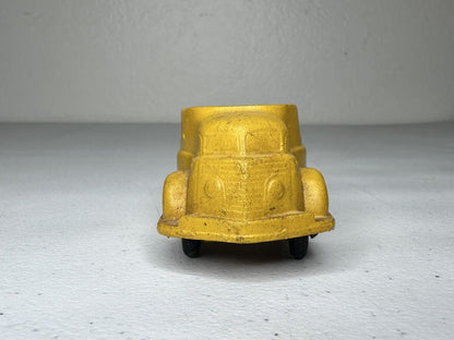 Rare 1930s Sun Rubber Co. Yellow Streamlined Delivery Truck - Vintage Collectible Toy - TreasuTiques