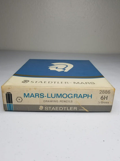 Vintage Staedtler Mars Lumograph Drawing Pencil Set - 6H & 5H in Original Display Case - TreasuTiques