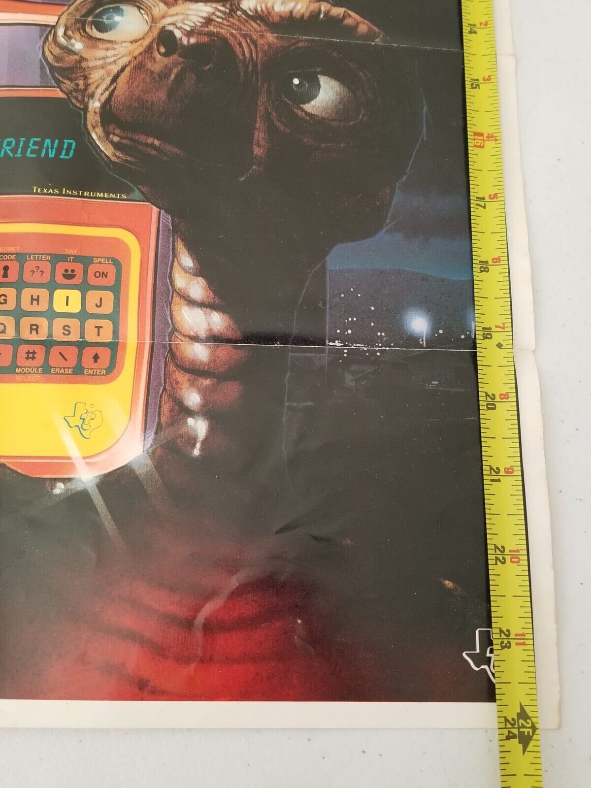 Vintage 1982 E.T. The Extra-Terrestrial Speak & Spell Texas Instruments Poster - Rare Collectible - TreasuTiques