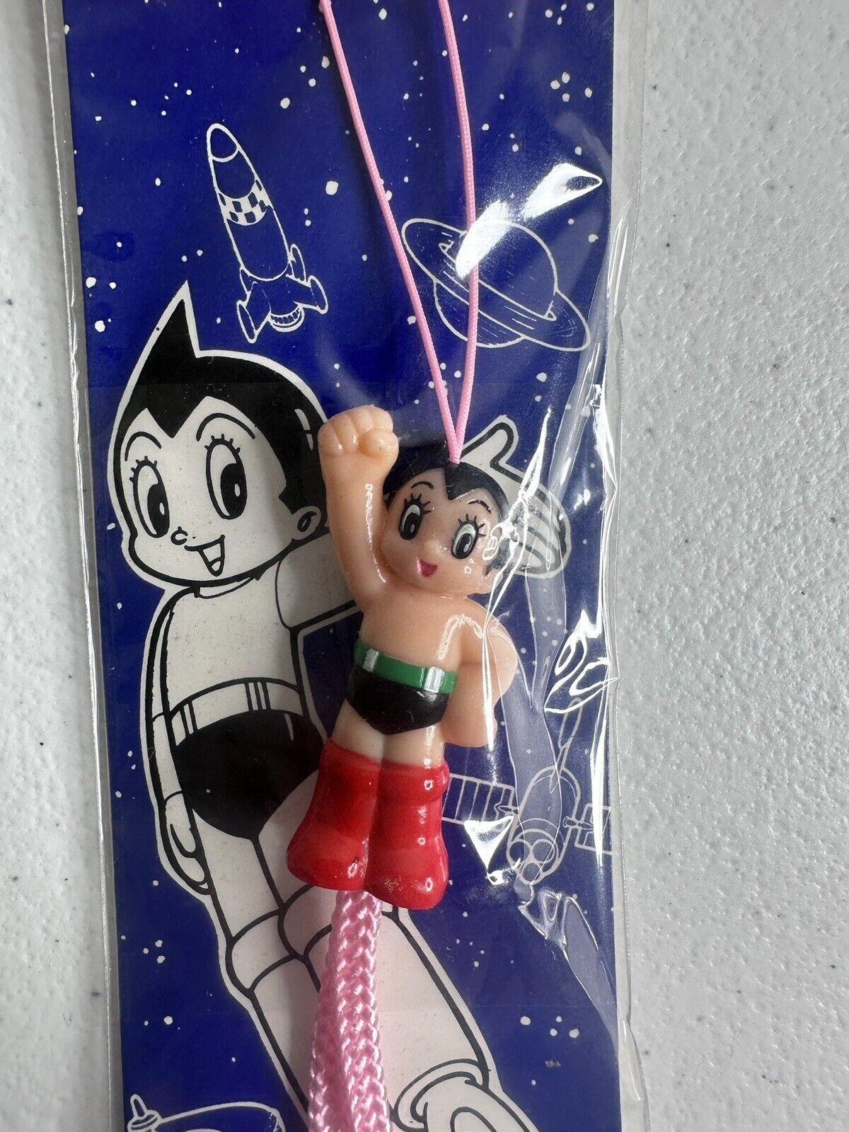 Vintage 90s Astro Boy Atom Figure Strap Collectible 3-Pack - Tezuka Japan Import - TreasuTiques