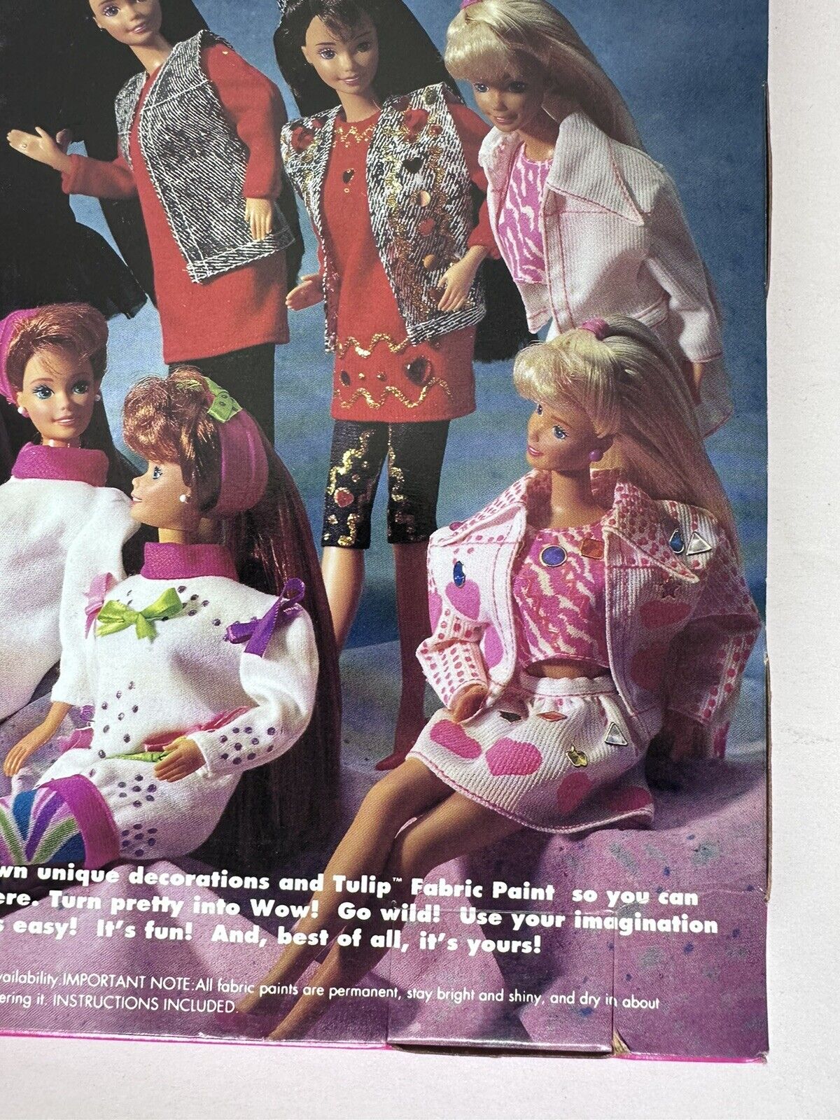 New Sealed 1993 Barbie Paint & Dazzle Fashions - Vintage Mattel #3483 - TreasuTiques