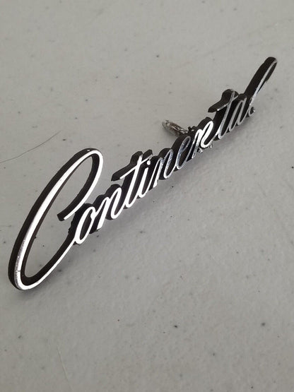 Classic 4" Continental Auto Badge - Chrome Finish, Vintage Car Collector's Emblem - TreasuTiques