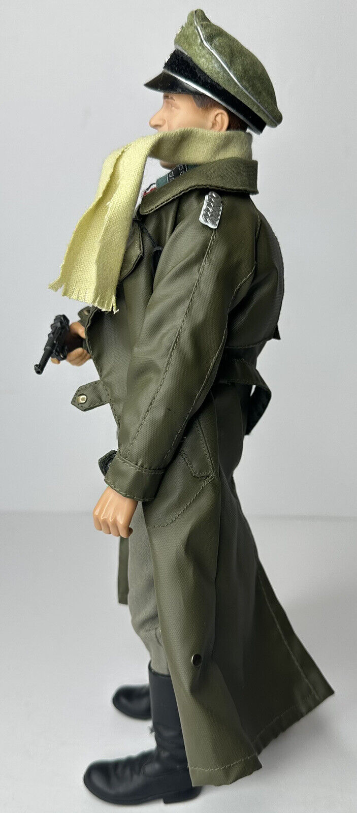 1999 Dragon WWII German SS Officer Kurt Meyer 12" Action Figure - Highly Detailed Collectible with Binoculars and Trench Coat - TreasuTiques