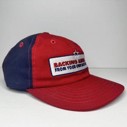 Vintage “Backing America From Your Own Backyard” Trucker Hat- Whirlpool, Maytag, KitchenAid Sponsored - TreasuTiques