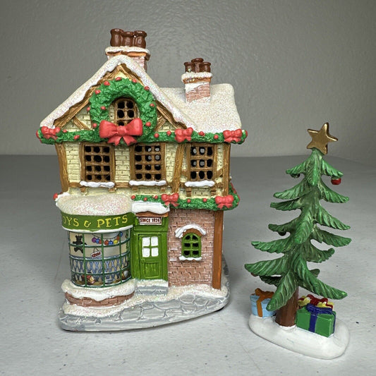 Hawthorne Village Disney Mickey's Christmas Carol Toys & Pets Shop Collectible - Authentic Christmas Decor - TreasuTiques