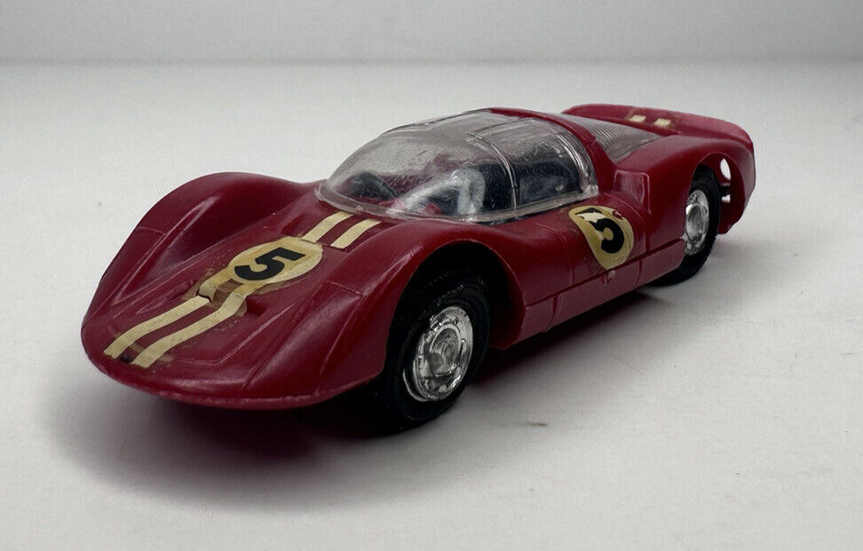 Rare Vintage Lindberg Line No. 1 Porsche Carrera HO 1/64 Scale Model Kit Car - Red Collectible - TreasuTiques