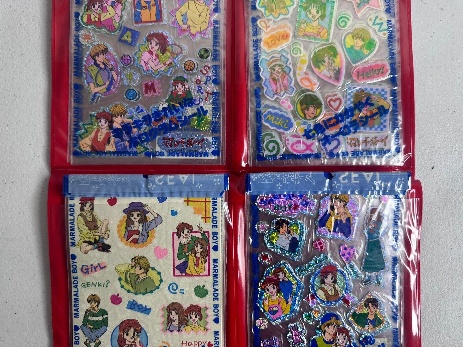 Rare Vintage 1992 Marmalade Boy Anime Sticker Set - Sealed Display, Collectible - TreasuTiques