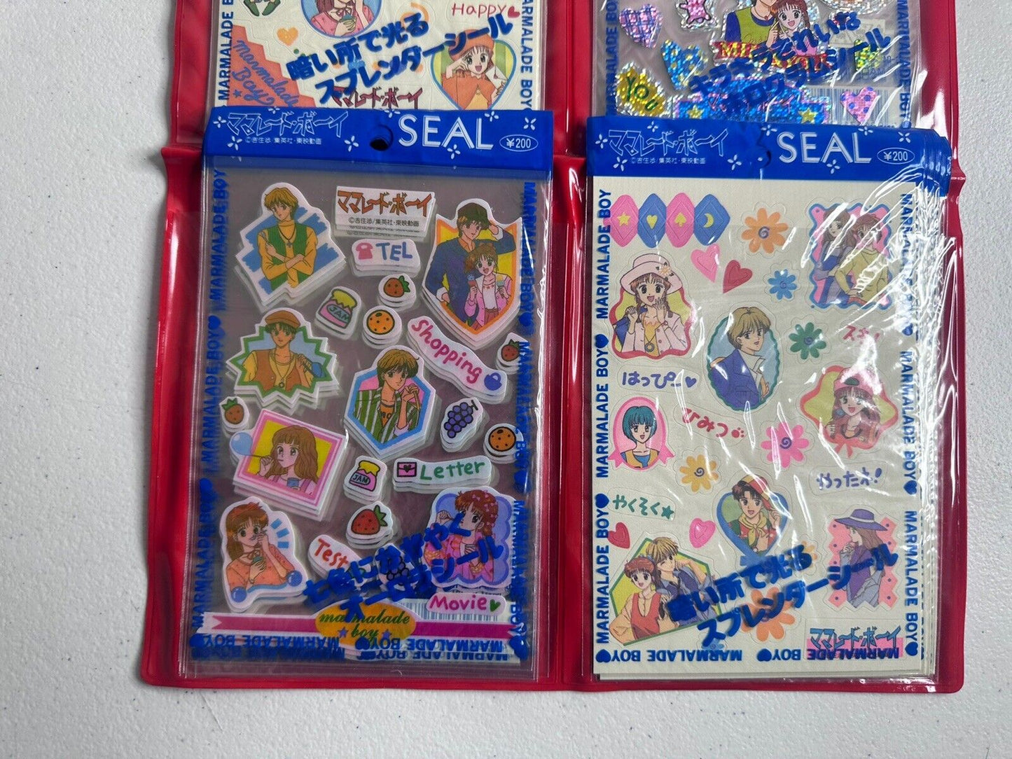 Rare Vintage 1992 Marmalade Boy Anime Sticker Set - Sealed Display, Collectible - TreasuTiques