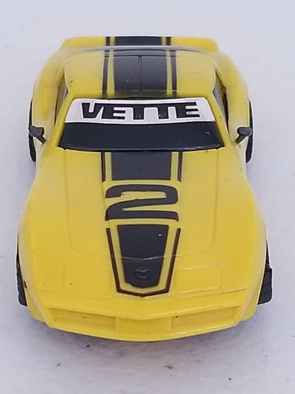 Vintage Yellow Corvette #2 HO Slot Car – Fully Operational Classic Collector's Item - TreasuTiques