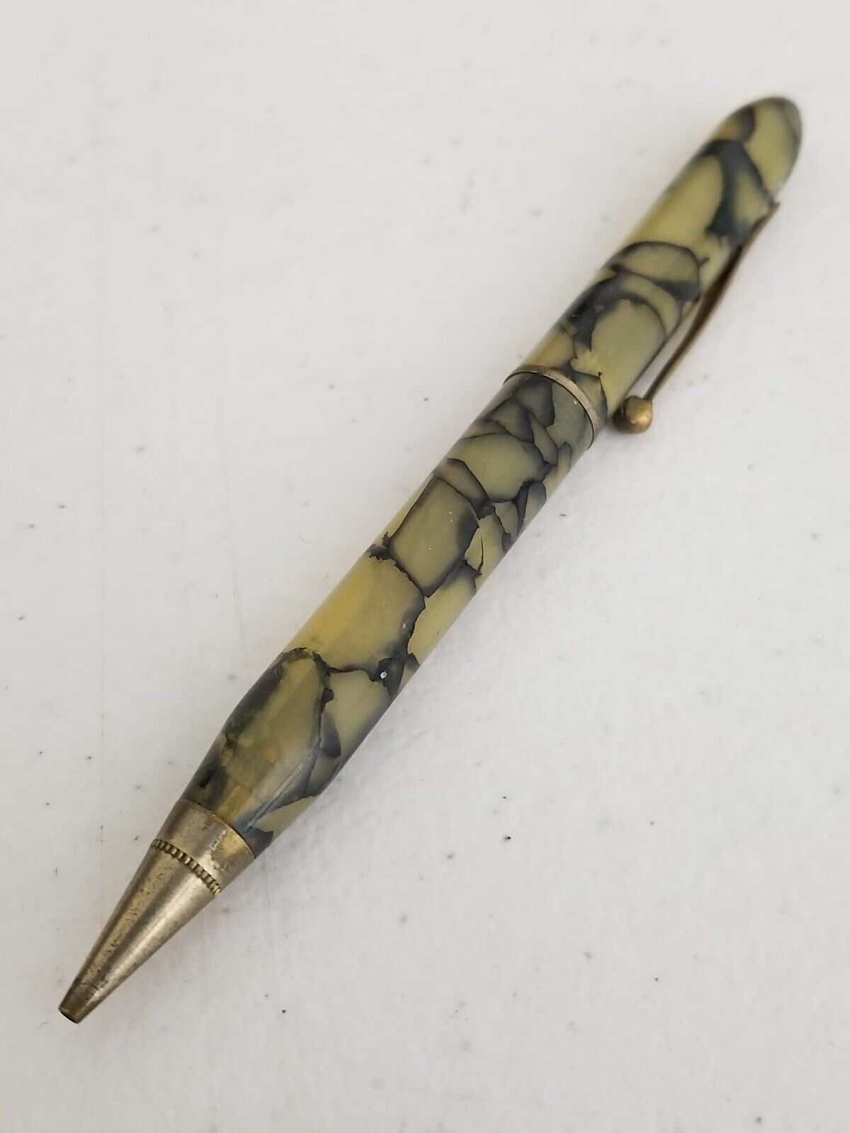 Vintage Drexel Marble Mechanical Pencil with Gold Tone Accents - Classic Writing Collectible - TreasuTiques