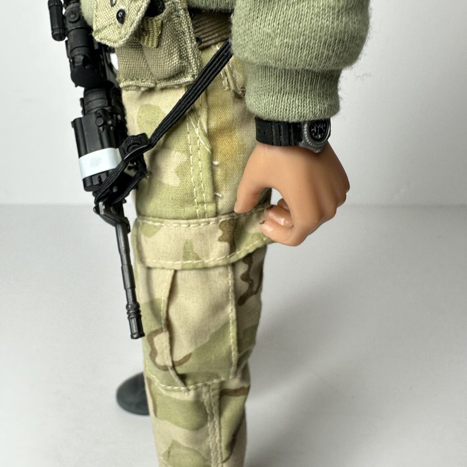 Authentic 1999 WWII Dragon Models 12" US Army Soldier Action Figure with Adidas Shoes - TreasuTiques