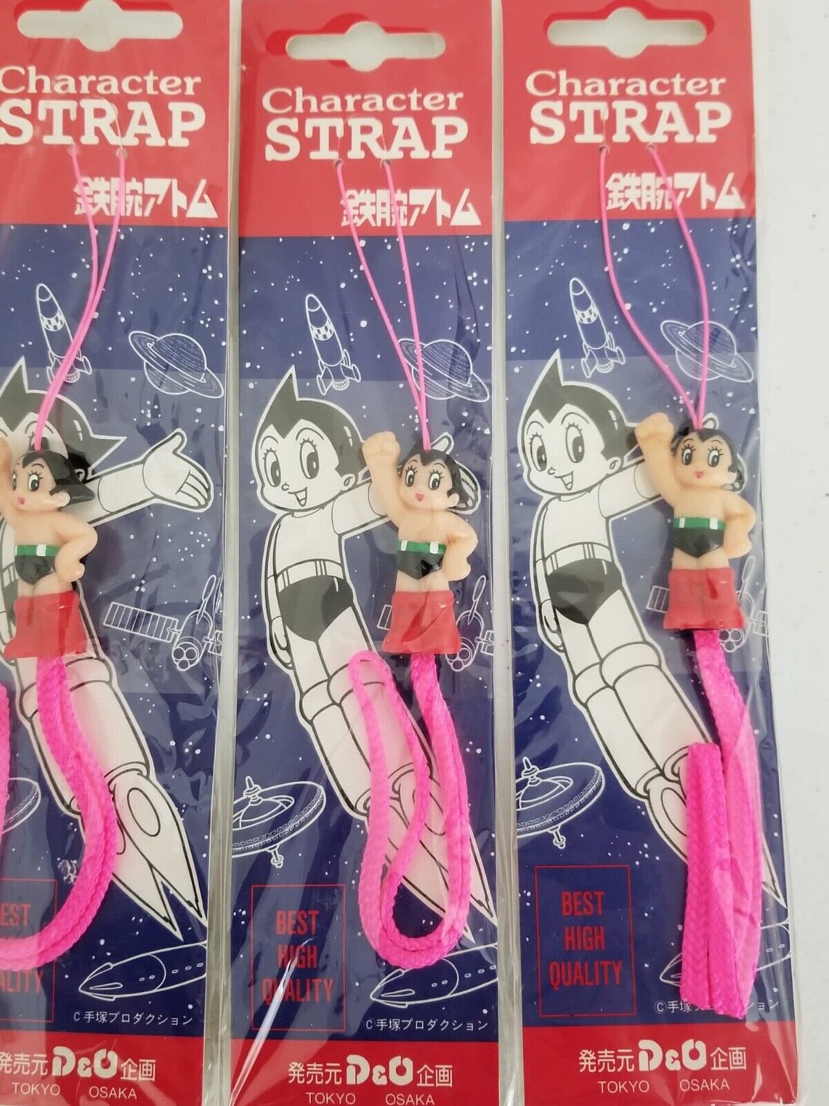 Exclusive Set of 8 Astro Boy Hot Pink Vintage Straps - Japan Exclusive, New & Ultra-Thin - TreasuTiques
