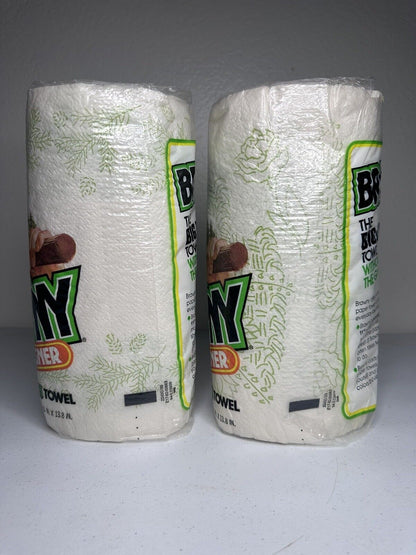 Rare Vintage 1982 Brawny Designer Paper Towels - NOS White Collectible - Big, Tough, and Iconic - TreasuTiques