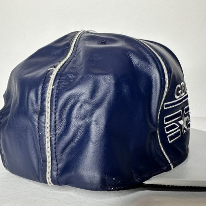 Rare 90s Georgetown Hoyas Leather Strap Back Cap - University James Hamilton Collectible Hat - TreasuTiques