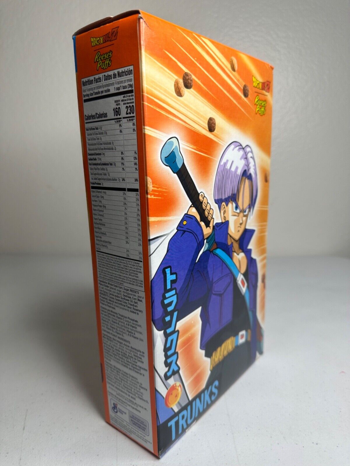 General Mills Reese's Puffs - Dragon Ball Z Limited Edition Collectible Cereal Box (Family Size) - TreasuTiques