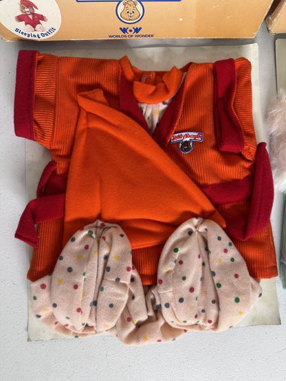 Vintage Teddy Ruxpin Collectible Clothing Set - Mint Condition Adventure Outfits (Winter & Sleeping Outfits) - TreasuTiques