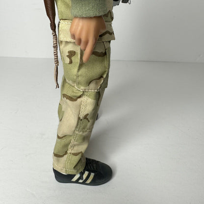 Authentic 1999 WWII Dragon Models 12" US Army Soldier Action Figure with Adidas Shoes - TreasuTiques