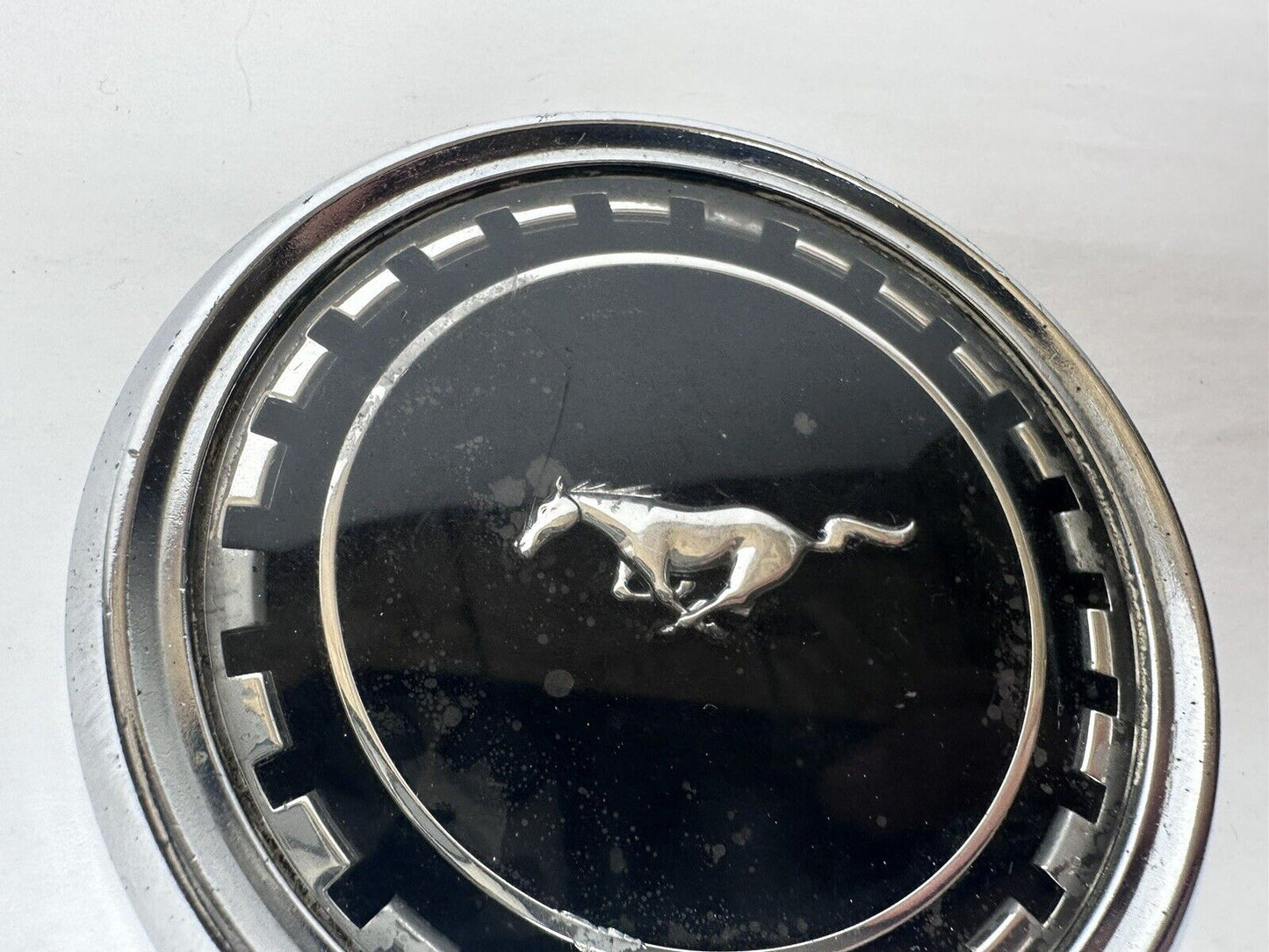 Original 1969 Mustang Mach 1 Chrome Roof Emblem - Perfect for Restoration Projects - TreasuTiques