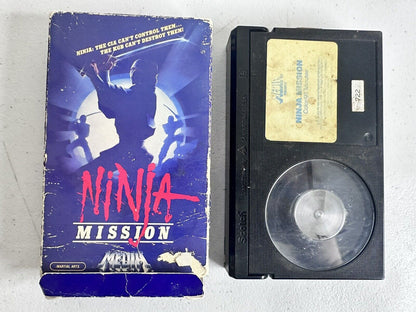 Rare Ninja Mission Beta Format Video Tape - Vintage Martial Arts Movie Collector's Item - TreasuTiques