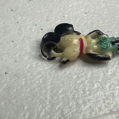 Rare 1930s Disney Antique Mickey Mouse Celluloid Charm - Vintage Collectible Treasure - TreasuTiques