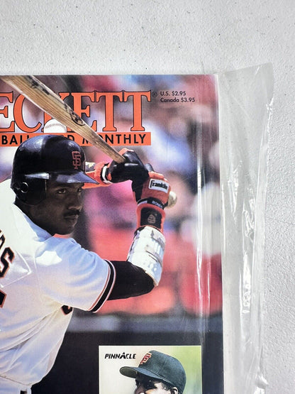 Sealed New Beckett Baseball Monthly Magazine October 1993 - Barry Bonds Edition - San Francisco Giants Collectible - TreasuTiques