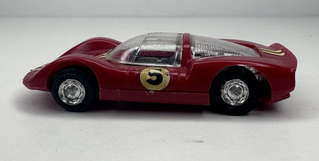 Rare Vintage Lindberg Line No. 1 Porsche Carrera HO 1/64 Scale Model Kit Car - Red Collectible - TreasuTiques