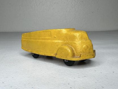 Rare 1930s Sun Rubber Co. Yellow Streamlined Delivery Truck - Vintage Collectible Toy - TreasuTiques