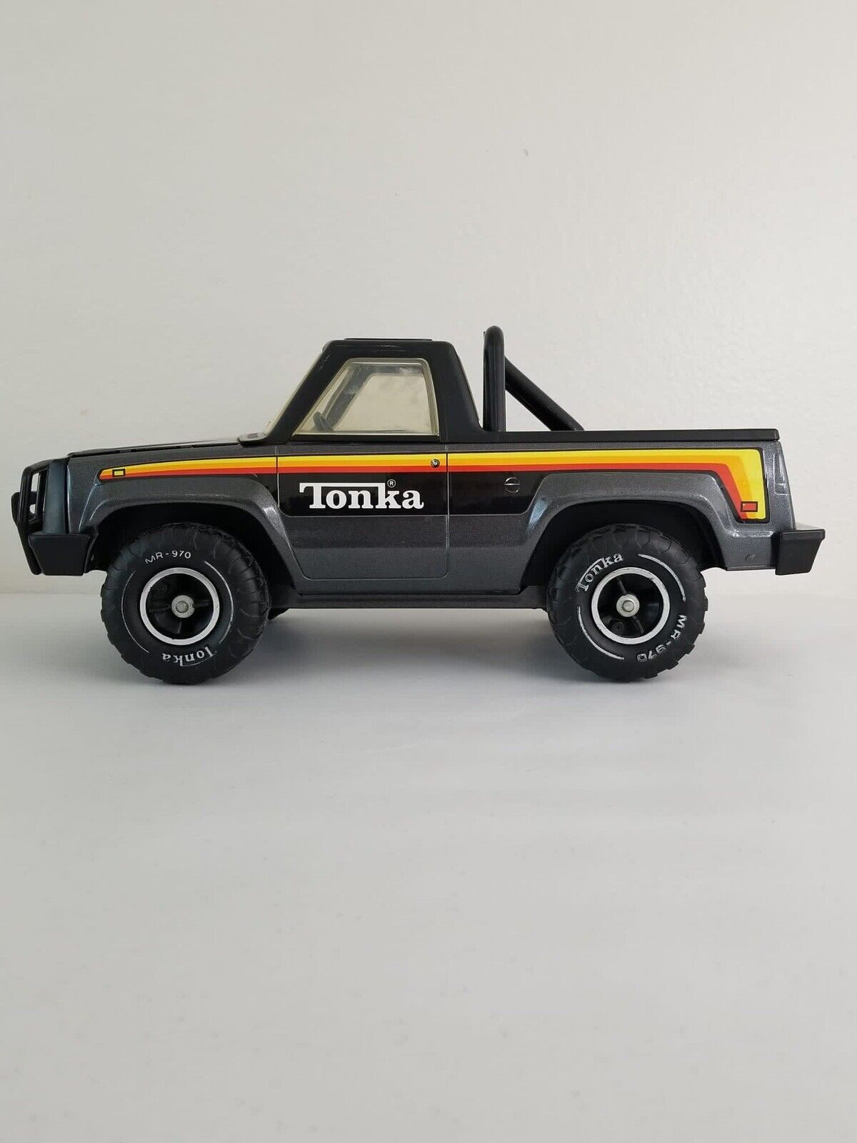 1979 Vintage TONKA Bronco Big Duke Roughneck 20" Metal Truck with Original MR-970 Figure - Collectible Toy - TreasuTiques