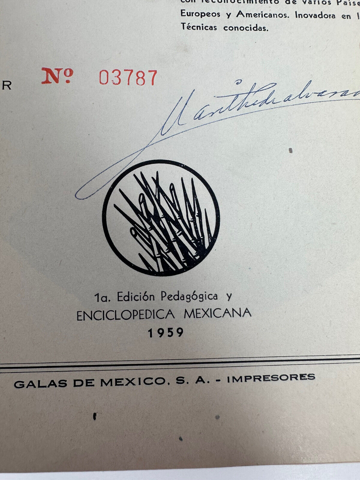 1st Edition Signed 1959 Marithé De Alvarado Arte Mexicano Del Azucar Baking Cake Book - TreasuTiques