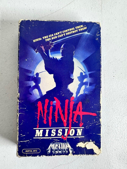 Rare Ninja Mission Beta Format Video Tape - Vintage Martial Arts Movie Collector's Item - TreasuTiques